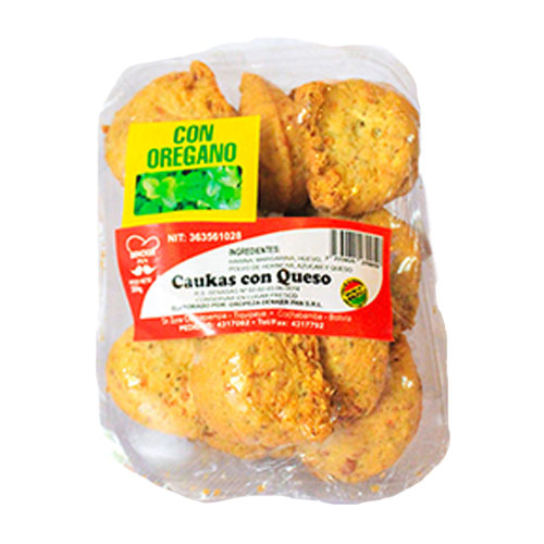 Caukas con queso (con orégano)