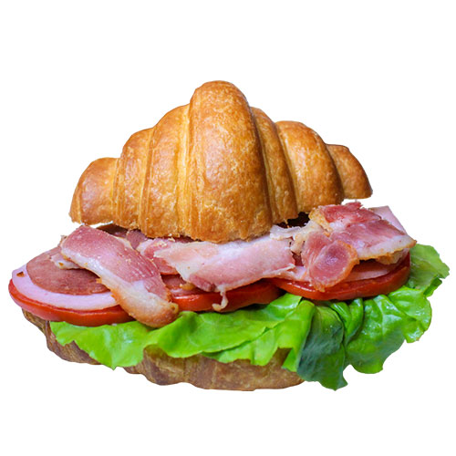 Sandwich Croissant  jamón y queso